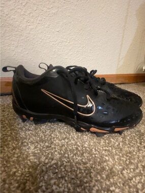 NEW Nike Women's Black and Copper Cleats ordered wrong size worn once
